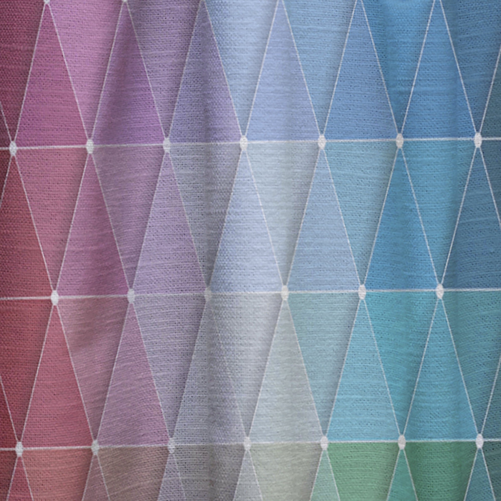 Designart 'Triangular Shapes Colourfields XVI' Modern & Contemporary Curtain Panel