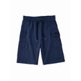 thumbnail image 5 of BRANROY Men's Cargo Shorts Elastic Waist Hiking Work Outdoor Golf Jogger Running Zipper Pockets Lightweight Quick-Dry,Navy M, 5 of 5
