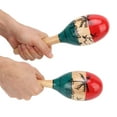 thumbnail image 3 of Maracas, Ergonomic Design Clear Sound Exercise Ability Wooden Rattles Shaker Smooth Edge  for Kids Early Education, 3 of 7
