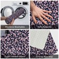 thumbnail image 4 of Xecao Flower print Flannel Mat: Non-slip, 16x24in. Ideal for kitchen, bedroom, bath & living room., 4 of 9