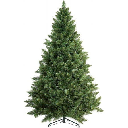 Prextex Premium 6Ft Christmas Tree with 1200 Tips for Fullness - Artificial Canadian Fir Full Bodied Christmas Tree 6ft with Metal Stand Lightweight and Easy to Assemble