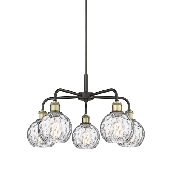 Innovations Lighting 516-5Cr-15-24 Athens Water Glass Chandelier Athens Water Glass 5