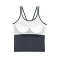 thumbnail image 5 of ZQUUVOU Women's Seamless Workout Tank Top Tummy Control Built In Bra Racerback Slim for Gym Running Athletic Yoga Shirts Dark Gray, 5 of 8
