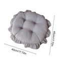 thumbnail image 3 of Round Velvet Chair Cushion Floor Mat Soft Comfort Accessory, 3 of 6