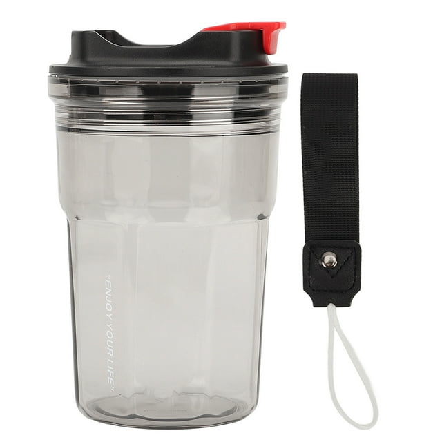 Botella de agua reutilizable, sin BPA, a prueba de fugas, para camping, senderismo, viajes, oficina, 450 ml, color negro