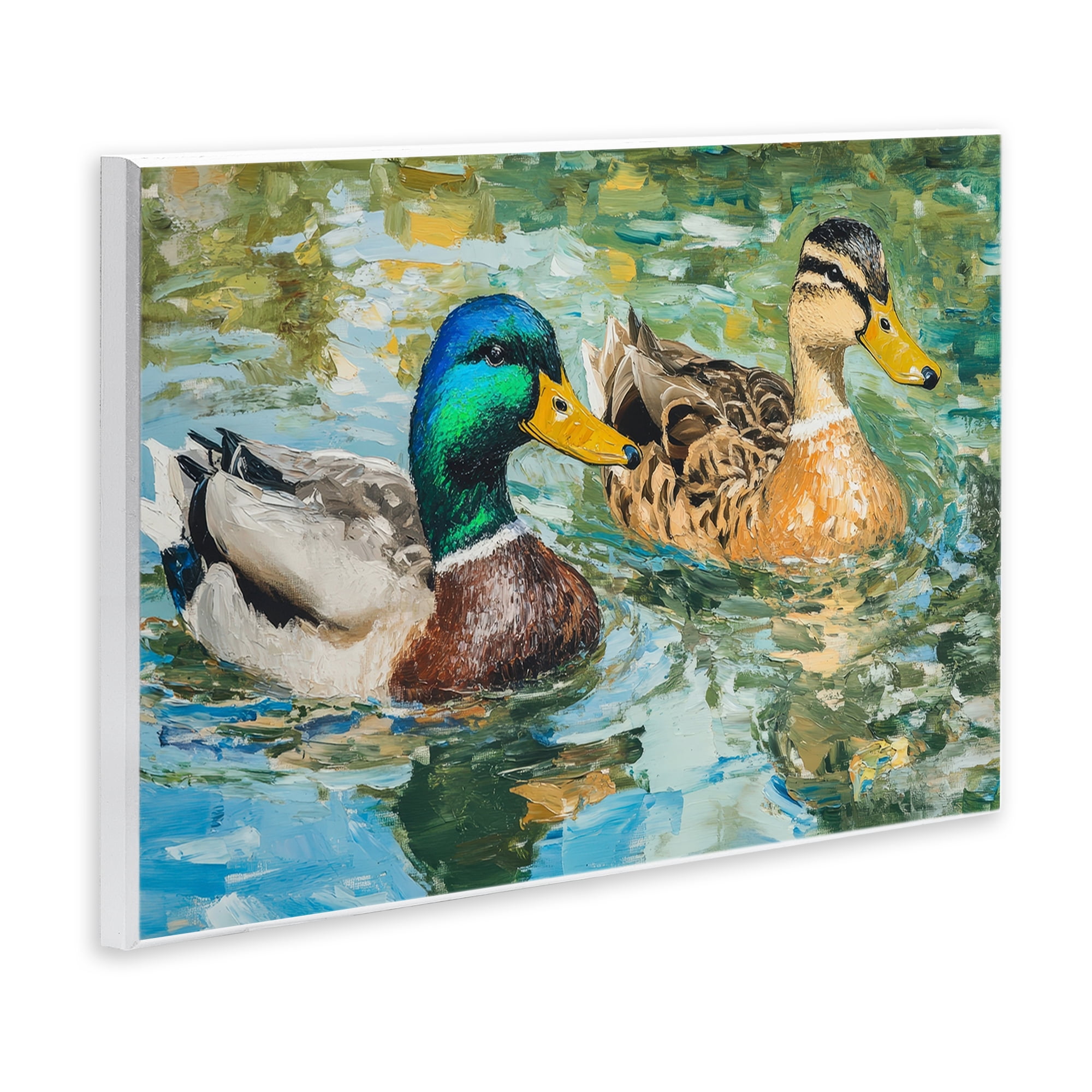 Stupell Industries Ducks Out For A Swim Wall Plaque Art, design by Petal Prints Design