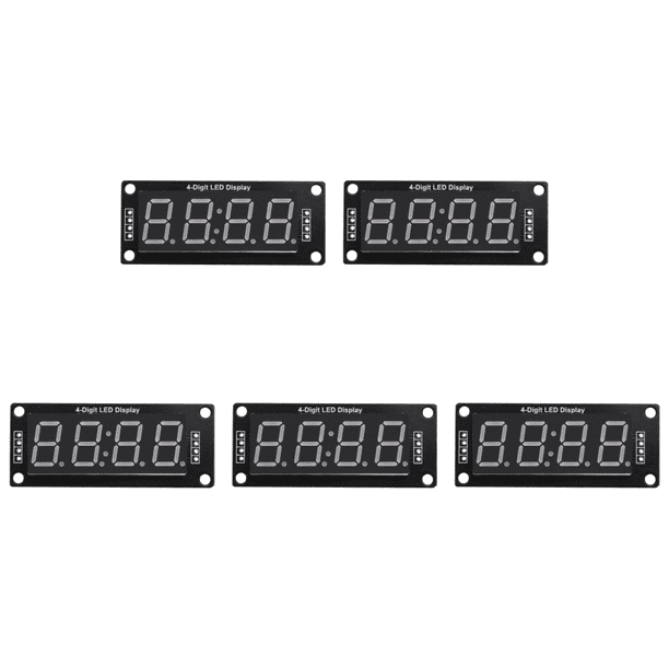 Módulo Pantalla LED TM1637 Reloj Tubo Incandescente 7 Segmentos 0 56 Pulgadas (rojo)