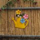 thumbnail image 3 of Regadera decorativa creativa de hierro para colgar en pared decoración del jardín del hogar para puerta dentera, decoración temática de jardín Amarillo Baoblaze colgante de encanto, 3 of 8