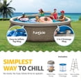 thumbnail image 3 of Funsicle 14' x 36" QuickSet Inflatable Ring Top Outdoor Above Ground Pool w/Pump, 3 of 6