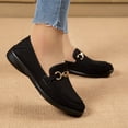 thumbnail image 4 of Mepaouo Women's Slip on Loafers Comfortable Dressy Walking Flats Suede Driving Work Moccasins Shoes, 4 of 8