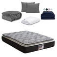 thumbnail image 1 of Colchón Matrimonial Omega + Almohada 2Pack + Protector Cloud + Sabanas Softy + Edredón Homy, 1 of 8