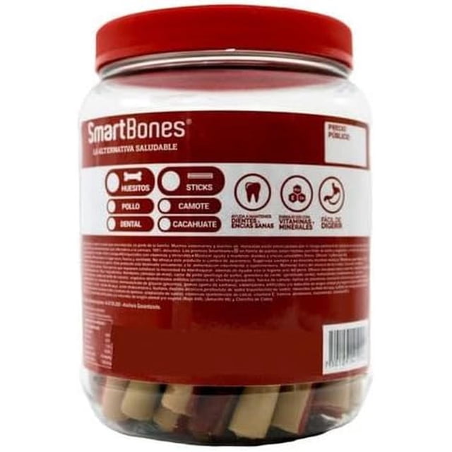 SmartBones premio para perro Vitrolero 50 sticks combinados