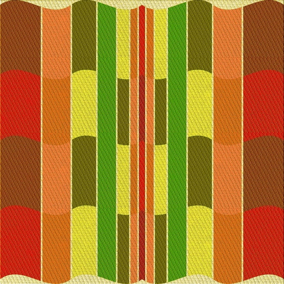 Ahgly Company Machine Washable Indoor Square Transitional Green Area Rugs, 8' Square