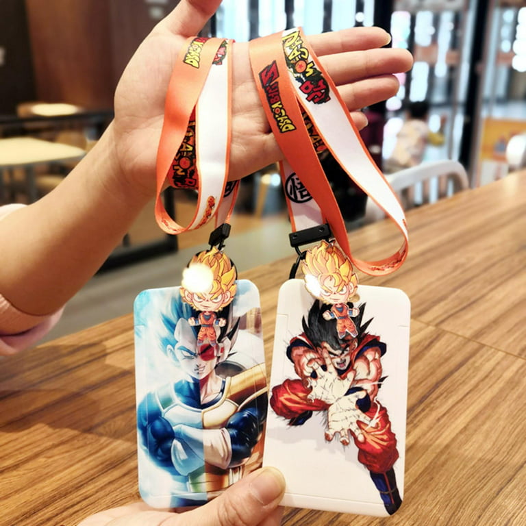 SOSPIRO Dragon Ball Anime Lanyard for Keys Keychain Anime Demon Slayer Card  Holder for Women Men Girls Teens Gifts Set(Style 3)
