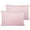 Pink, variant on Ntbay 2 Pack Egyptian Cotton Toddler Pillowcases, Soft and Breathable Travel Pillow Covers with Envelope Closure, 13" x 18", Ivory