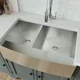 thumbnail image 4 of Eviva VIrgo 33" x 21" Stainless Steel Apron Farmhouse Double Kitchen Sink, 4 of 8
