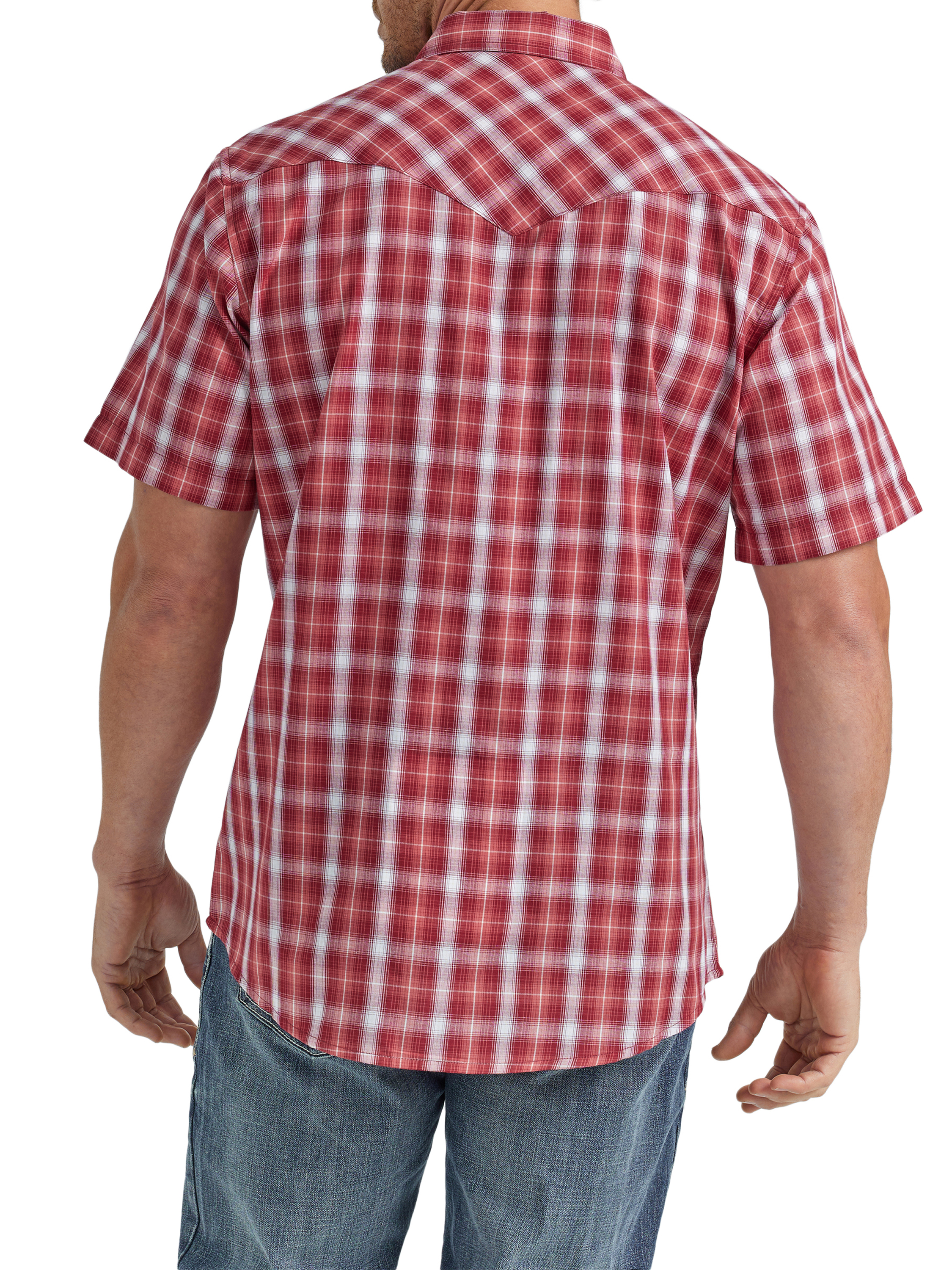 Wrangler® Men's and Big Men's Regular Fit Short Sleeve Western Shirt, Sizes S-5XL