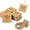 Brown, variant on Thank You Tags with String, 150 Pack 2 X 2 inch