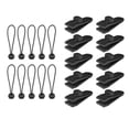 thumbnail image 2 of Clips de lona, ​​agarre de bloqueo de resistencia, abrazaderas de carpa de tornillo para lonas con cordón elástico de bola para toldo, toldos, cu 10 Clip + Dot Bungee Macarena Abrazadera de clip para lona de tienda, 2 of 8