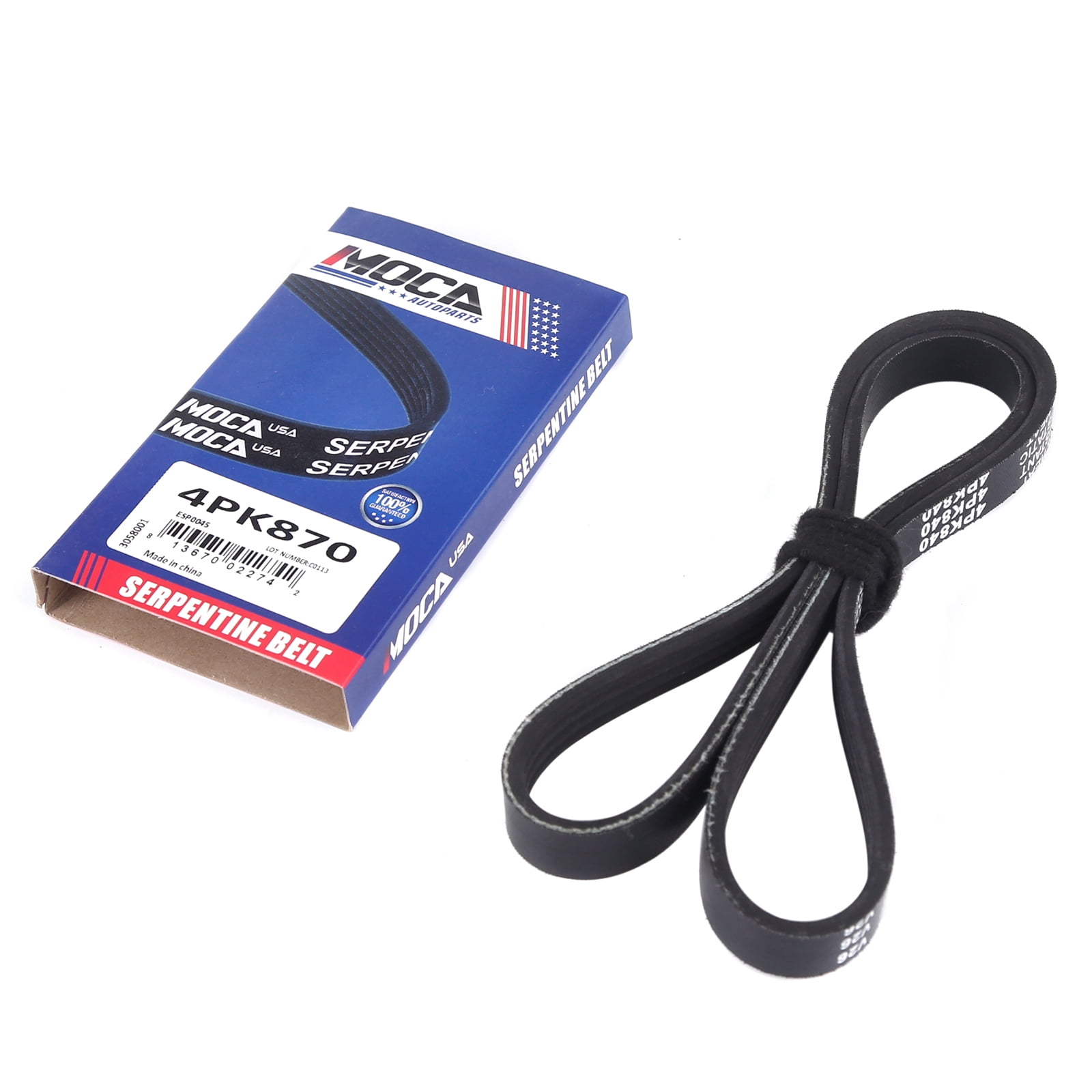 MOCA AUTOPARTS 3Pcs EPDM Drive Belt Set Fit for 1996-2002 Toyota 4Runner & 1995-2004 Toyota Tacoma 3.4L