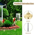 thumbnail image 1 of WRITWAA Flag Pole Stand Table Flag Pole Holder Golden Metal 1Pcs Minimalist Design for Adults, 1 of 8