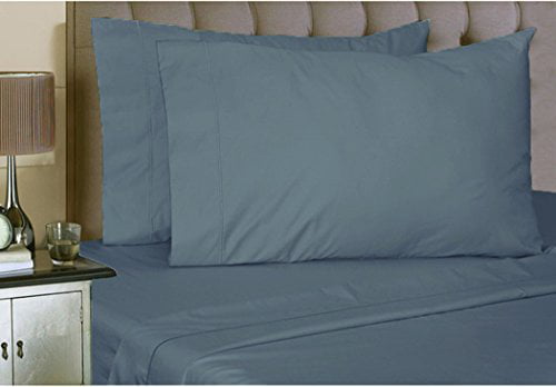 1000TC EgyptianCotton Deep Pocket Fitted Sheet+2PC Pillow Short Queen Size&Color 