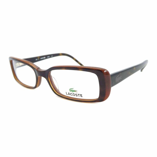 Lentes de plástico rectangulares para mujer Lacoste L2612-214 Dark Havana Lacoste L2612-214