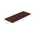 thumbnail image 2 of Lavish Home Microfiber Memory Foam Bathroom Mat with Wave Pattern (Chocolate), 2 of 5