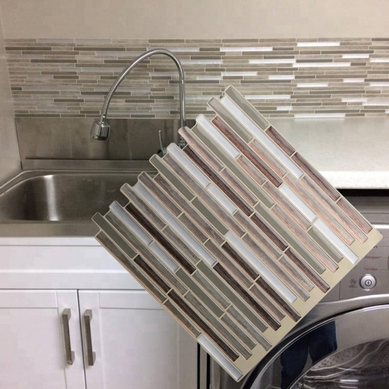 DIY Self Adhesive 3D Sticker Brick Tile Peel Stick Kitchen Wall Sticker Subway DIY Self Adhesive 3D Sticker Brick Tile Peel Stick Kitchen Wall Sticker Subway