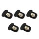 thumbnail image 3 of 5Pcs Tuck Lock Clasp Catch Genuine Leather Strong Metal Pre Punched Holes Purse Thumb Lock for Suitcase Luggage Case Black, 3 of 4