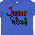 thumbnail image 4 of Inktastic Christmas Jesus is the Reason with Green Plaid Tree Boys or Girls Toddler T-Shirt, 4 of 5