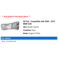 thumbnail image 2 of Pan - Compatible with 2008 - 2010 BMW 528i 2009, 2 of 3