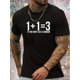 thumbnail image 1 of 1 pc, 100% cotton T-shirt, Numbers Print, Men's Round Crew Neck Short Sleeve, Simple Style Tee Fashion Regular Fit T-Shirt, Casual Comfy Breathable Top For Spring Summer Holiday Leisure Vacation Men', 1 of 8