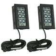 thumbnail image 3 of Refrigerator Temperature Meter, 2Pcs -50 Degrees Celsius ～110 Degrees Celsius  Waterproof Electronic Digital   2s Refresh With Probe For Aquarium For Greenhouse, 3 of 8