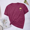 thumbnail image 4 of Fiudx Ropa de Mujer Blusas con Estampado de Flores Pequeñas para Mujer Top de Manga Corta con Cuello Redondo, 4 of 6