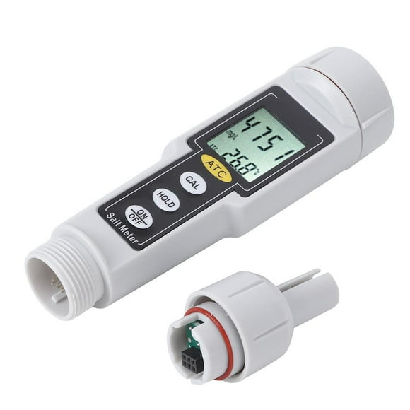 Ymiko CT3081 Portable Digital Salinometer Salinity Temperature Humidity Tester Meter for Salt Water Pool,Digital Salinity Meter