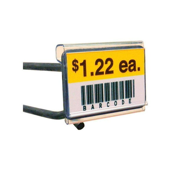 Kinter 9367269 0.3125 x 1.5625 x 2 Po. Support d'Étiquettes en Plastique pour Utilitaires et Pièces, Transparent