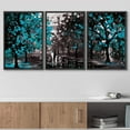 thumbnail image 3 of wall26 Framed Canvas Wall Art Abstract Cloud Tree Pictures Home Wall Decorations for Bedroom Living Room Oil Paintings Canvas Prints Framed - 24"x36"x3 Black, 3 of 5