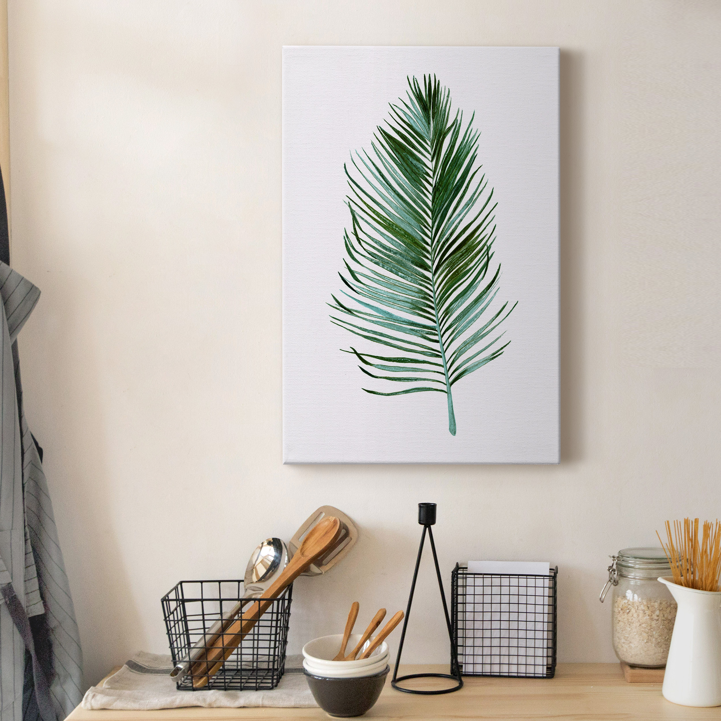 Sage Frond I Premium Gallery Wrapped Canvas - Ready to Hang - 40 x 60