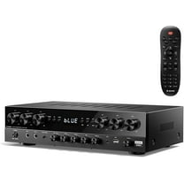 Donner Stereo Receivers, Premium 1000W Peak Power 6 Channel Audio Amplifier with Bluetooth 5.3, USB, FM, 2 Mic-in, Echo, RCA, Optical/Coaxial Input for Home, Karaoke, Theater Speakers, MAMP6