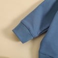 thumbnail image 5 of Scyoekwg Baby Clothes Infant Newborn Baby Boys Sports Sets Fashion Gilrs Fall Clothes Sets Solid Color Long Sleeve Round Neck Tops Drawstring Pants with Pockets Outfits Blue18 Months, 5 of 8