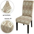 thumbnail image 4 of Boho Chair Covers Ethnic Traditional Ornament Geometric Chair Covers Set of 6 for Dining Room Dining Chair Slipcover Washable Removable for Kitchen Hotel Universal Size, 4 of 4