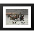 thumbnail image 2 of Jan Van Chelminski 14x11 Black Modern Framed Museum Art Print Titled - Leaving the Castle (1884), 2 of 5