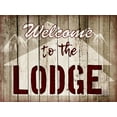 thumbnail image 2 of Prime, Marcus 14x12 Gold Ornate Wood Framed with Double Matting Museum Art Print Titled - Welcome Lodge, 2 of 4