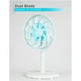 thumbnail image 4 of BLACK+DECKER BFDTD12VW 12-In. 3-Speed Oscillating Portable Dual-Blade Table Fan with Remote, White, 4 of 13