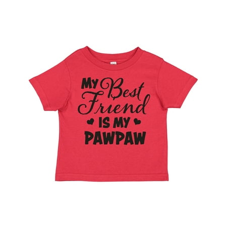 

Inktastic My Best Friend is My Pawpaw with Hearts Gift Toddler Boy or Toddler Girl T-Shirt
