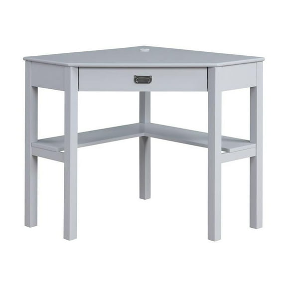 Linon Peggy Corner Desk Gray