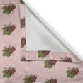 thumbnail image 6 of Ambesonne Hand Drawn Valance & Curtain, Bunch of Grapes Pattern, 55"x30", Dark Mauve Green, 6 of 7