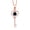 Onyx, December, variant on 0.92 Ct Round Black Onyx 18K Rose Gold Plated Silver Pendant with Chain