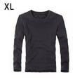 thumbnail image 2 of Qarigey Ropa interior térmica para hombre, camiseta a la moda acolchada de invierno de manga larga, cuello , camisa informal, accesorio para Ropa interior Gris oscuro SG, 2 of 6